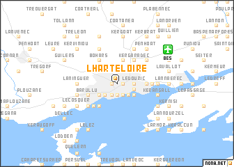 map of Lʼ Harteloire