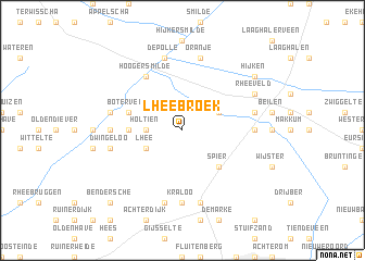 map of Lheebroek