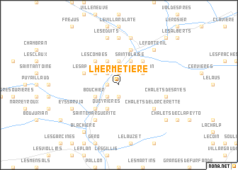 map of LʼHermetière