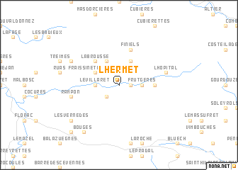 map of LʼHermet