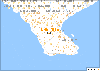 map of LʼHermite