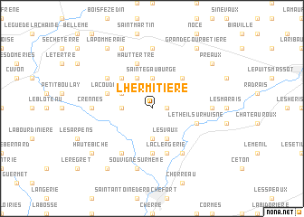 map of LʼHermitière