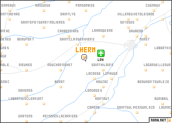 map of Lherm
