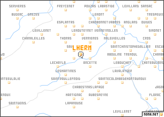 map of LʼHerm