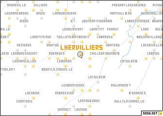 map of LʼHervilliers