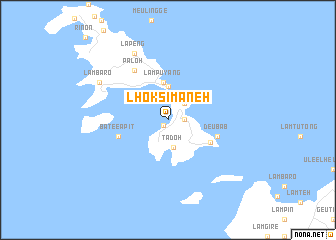 map of Lhoksimaneh
