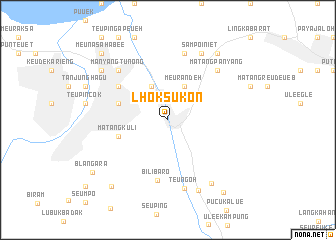 map of Lhoksukon