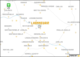 map of LʼHomme dʼAir