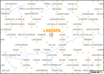 map of LʼHomond