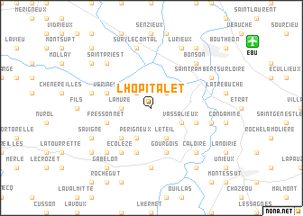 map of LʼHôpitalet
