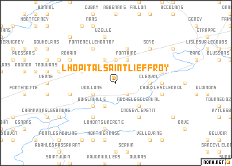 map of LʼHôpital-Saint-Liéffroy