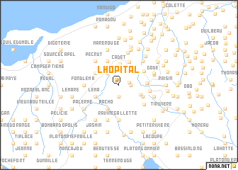 map of LʼHôpital