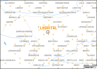 map of LʼHôpital