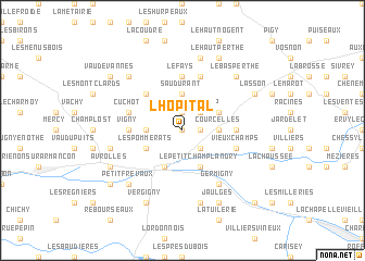map of LʼHôpital