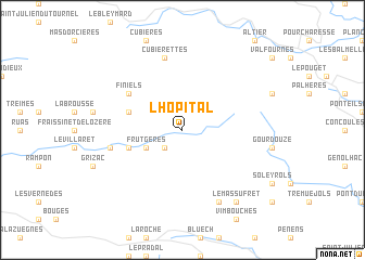 map of LʼHôpital