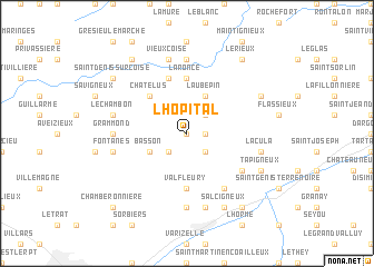 map of LʼHôpital