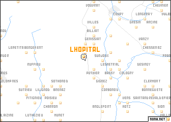 map of Lʼhôpital