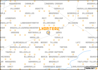 map of LʼHôpiteau