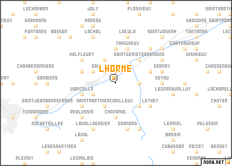 map of LʼHorme