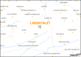 map of LʼHospitalet