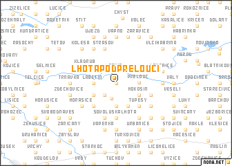 map of Lhota pod Přeloučí