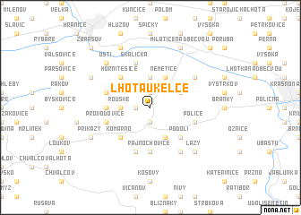 map of Lhota u Kelče