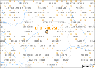 map of Lhota u Lysic