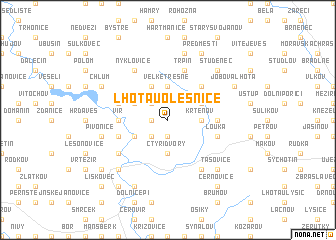 map of Lhota u Olešnice