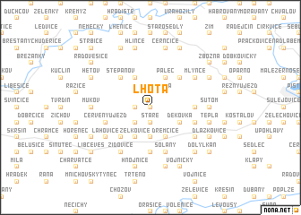 map of Lhota