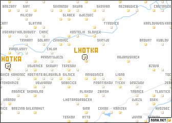 map of Lhotka