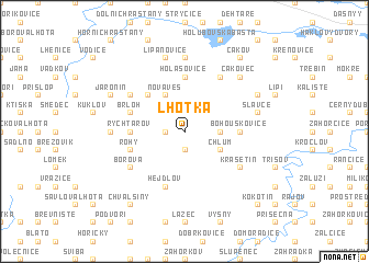 map of Lhotka