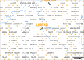 map of Lhotka