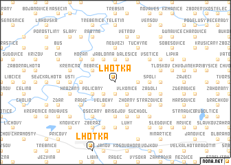 map of Lhotka