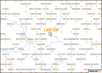 map of Lhotka