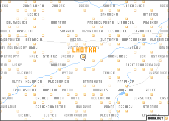 map of Lhotka