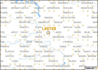 map of Lhotka