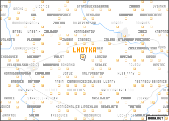 map of Lhotka