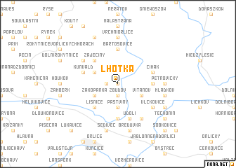 map of Lhotka