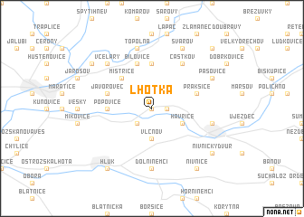 map of Lhotka