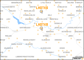 map of Lhotka