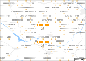 map of Lhotka