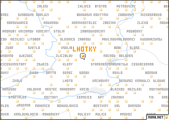 map of Lhotky