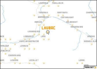 map of LʼHubac