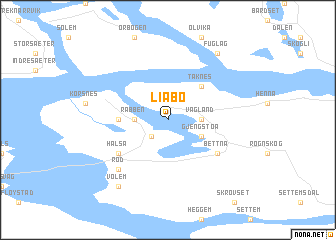 map of Liabø