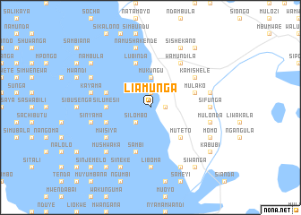 map of Liamunga