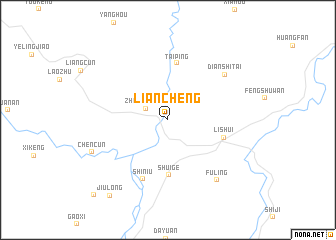 map of Liancheng