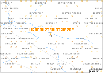 map of Liancourt-Saint-Pierre