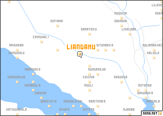 map of Liandamu