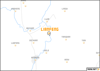 map of Lianfeng