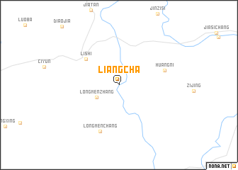 map of Liangcha